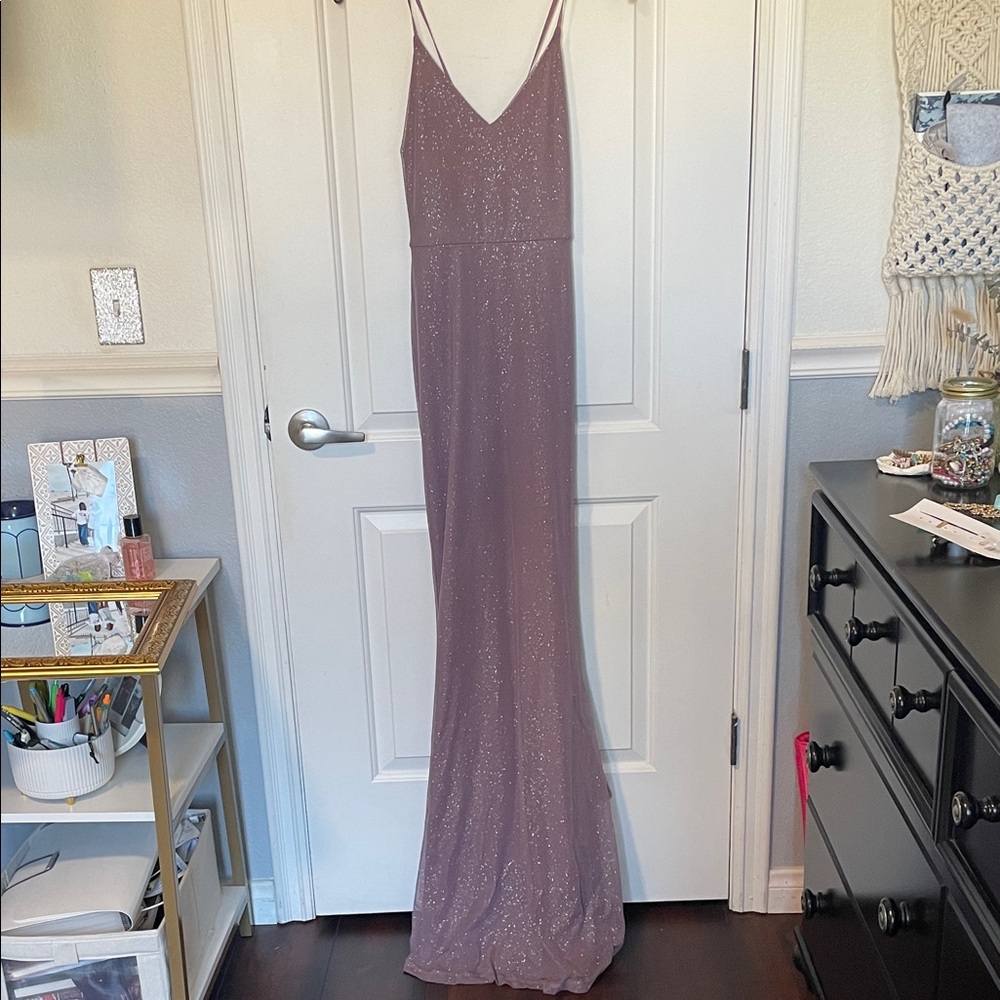 Elegant Lavender Evening Gown
